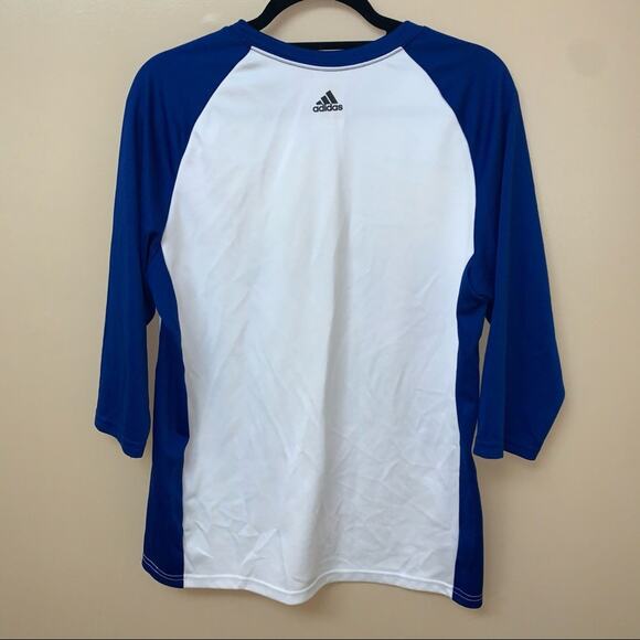 Adidas CLIMALITE Raglan Baseball Length Sleeve Shirt Men's Medium - Picture 7 of 13